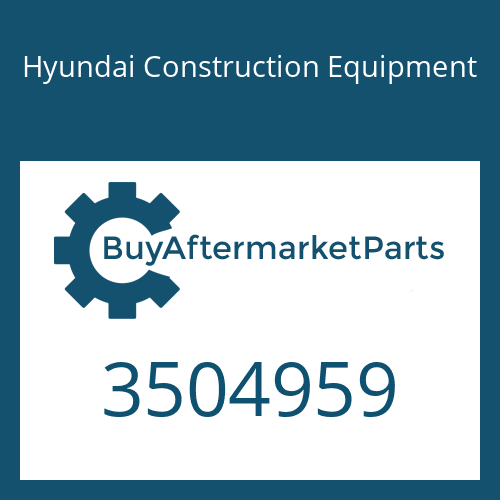 3504959 Hyundai Construction Equipment CLAMP-V BAND