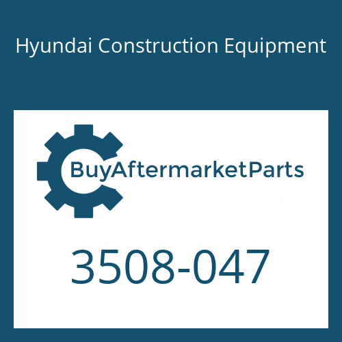 3508-047 Hyundai Construction Equipment MANIFOLD-MCV