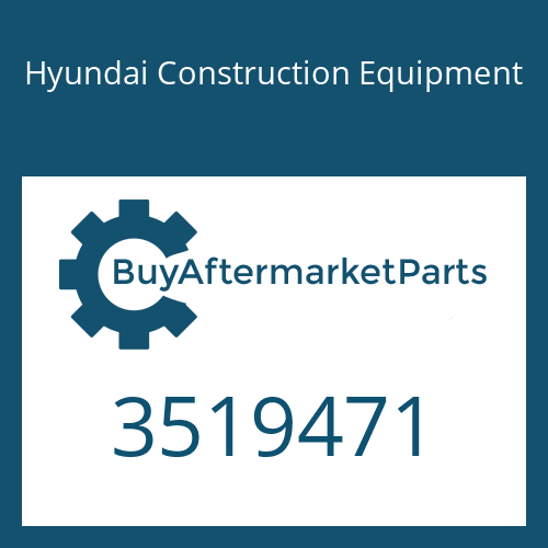 3519471 Hyundai Construction Equipment NUT-LOCK