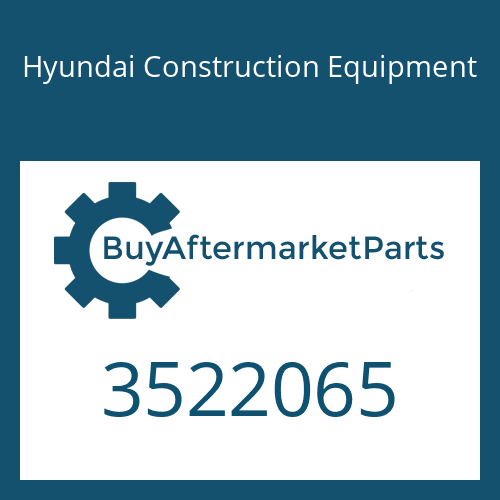 3522065 Hyundai Construction Equipment HOUSING