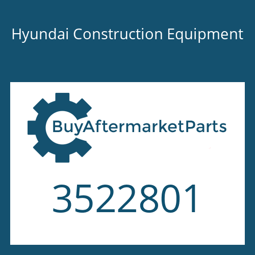 3522801 Hyundai Construction Equipment DIFFUSER