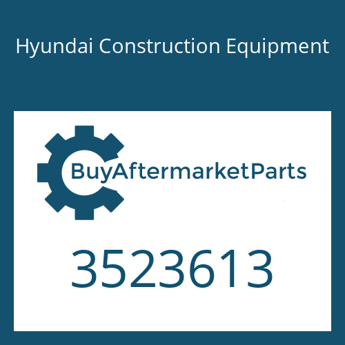 3523613 Hyundai Construction Equipment BEARING-THRUST