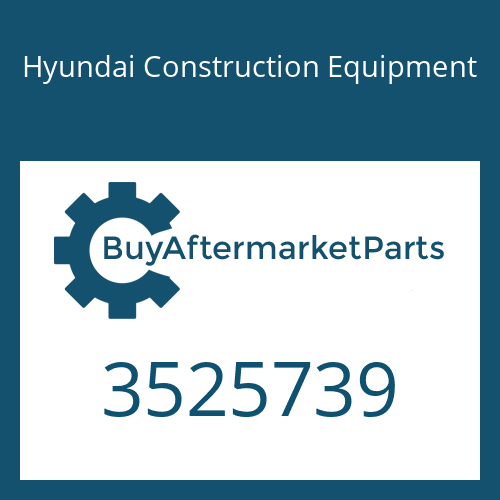3525739 Hyundai Construction Equipment BEARING-TUR THRUST