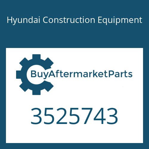 3525743 Hyundai Construction Equipment TURBOCHARGER ASSY