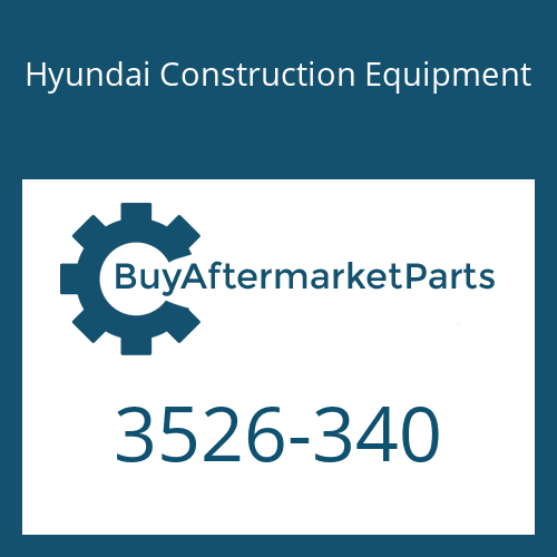 3526-340 Hyundai Construction Equipment CAP