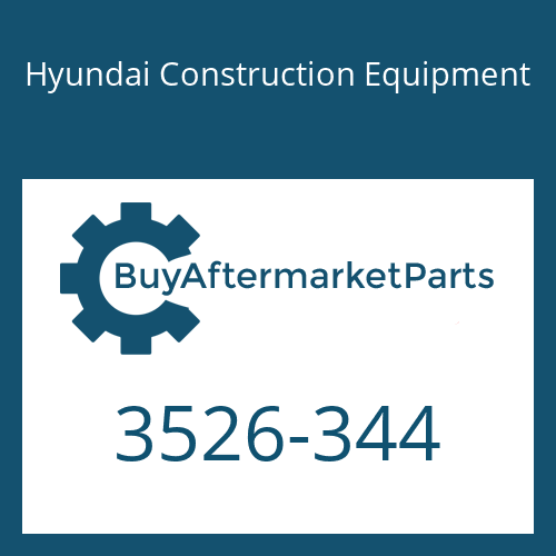 3526-344 Hyundai Construction Equipment CAP-PLUNGER