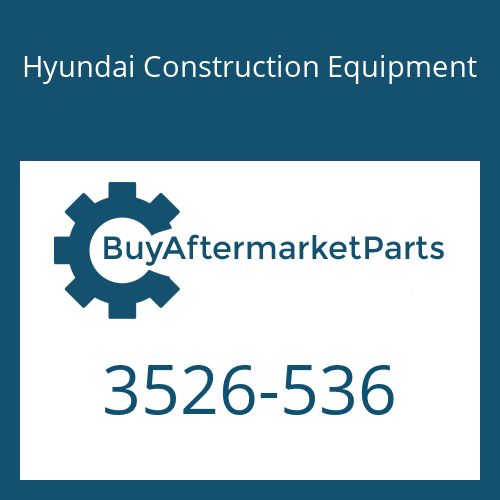 3526-536 Hyundai Construction Equipment CAP-CTL VALVE
