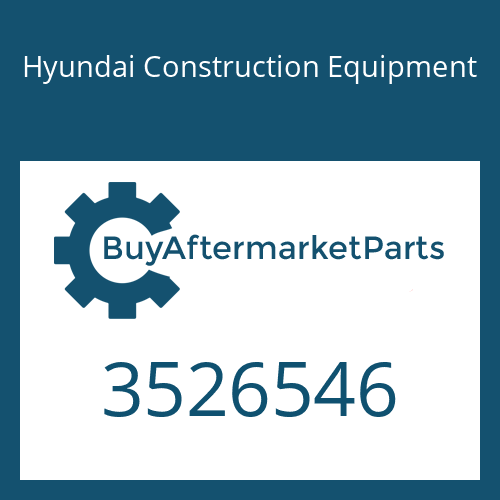 3526546 Hyundai Construction Equipment SHAFT & WHEEL