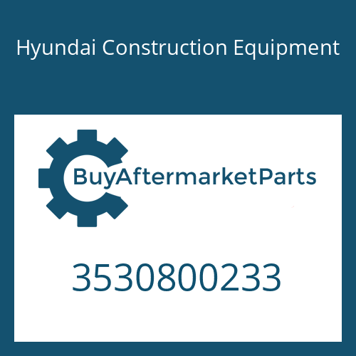 3530800233 Hyundai Construction Equipment RETAINER-BEARING