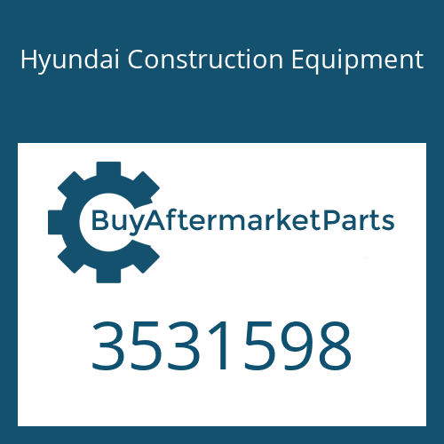 3531598 Hyundai Construction Equipment SCREW-HEX HEAD