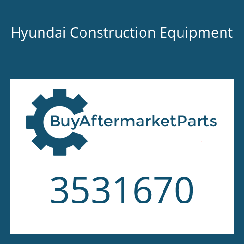 3531670 Hyundai Construction Equipment CLAMP-V BAND