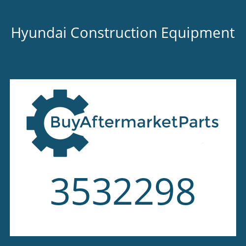 3532298 Hyundai Construction Equipment SCREW