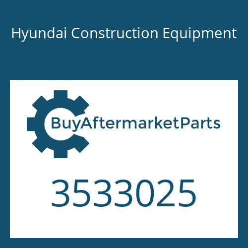 3533025 Hyundai Construction Equipment SHAFT & WHEEL