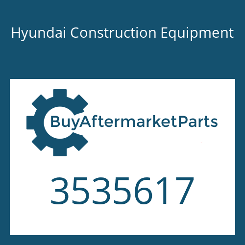 3535617 Hyundai Construction Equipment TURBOCHARGER KIT