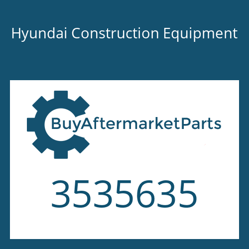 3535635 Hyundai Construction Equipment TURBOCHARGER