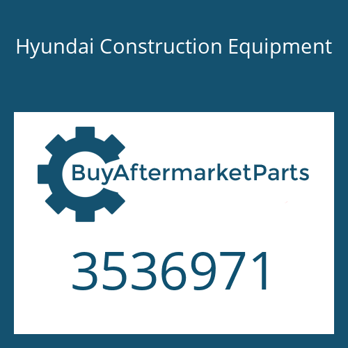 3536971 Hyundai Construction Equipment TURBOCHARGER