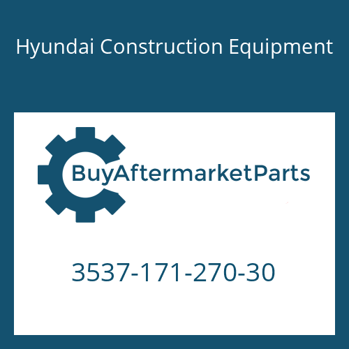 3537-171-270-30 Hyundai Construction Equipment VALVE ASSY-RELIEF
