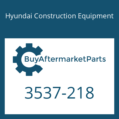 3537-218 Hyundai Construction Equipment RELIEF ASSY