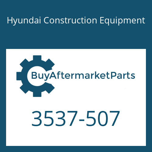 3537-507 Hyundai Construction Equipment VALVE, MAIN RELIEF