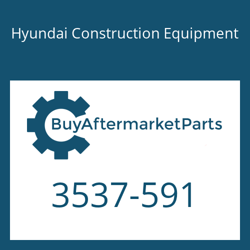 3537-591 Hyundai Construction Equipment VALVE-REGENERATION