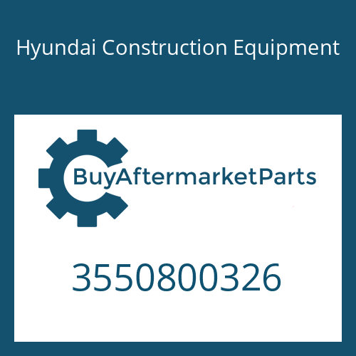 3550800326 Hyundai Construction Equipment CARRIER-NO3.SUB ASSY