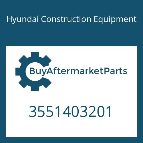3551403201 Hyundai Construction Equipment SPACER