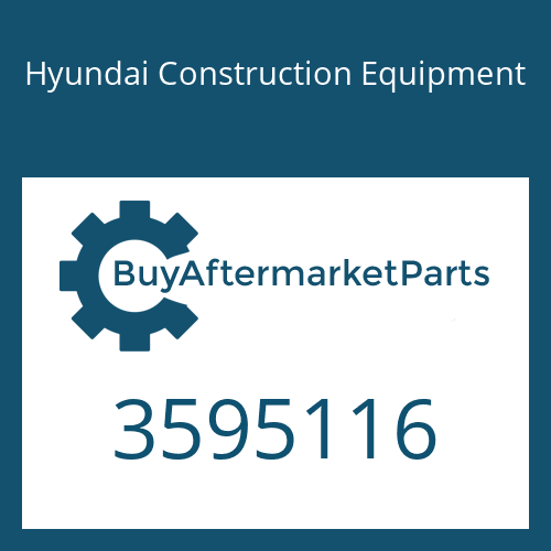 3595116 Hyundai Construction Equipment HOSE-PLAIN