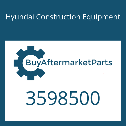 3598500 Hyundai Construction Equipment TURBOCHARGER ASSY