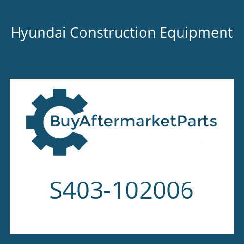 S403-102006 Hyundai Construction Equipment WASHER-PLAIN