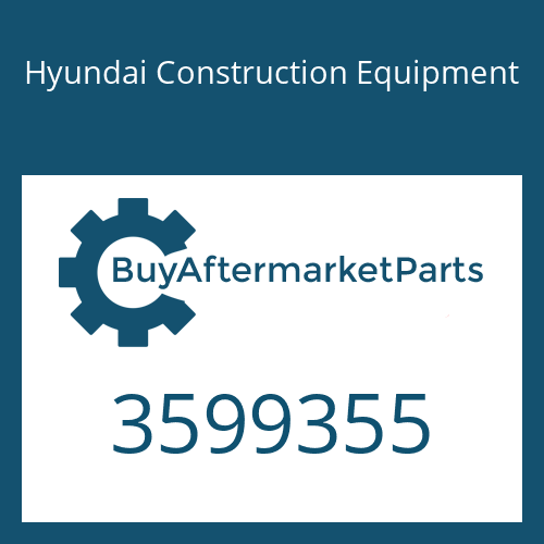 3599355 Hyundai Construction Equipment TURBOCHARGER ASSY