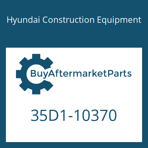 35D1-10370 Hyundai Construction Equipment CLAMP-PIPE