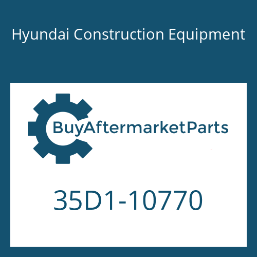 35D1-10770 Hyundai Construction Equipment PIPE ASSY-HYD