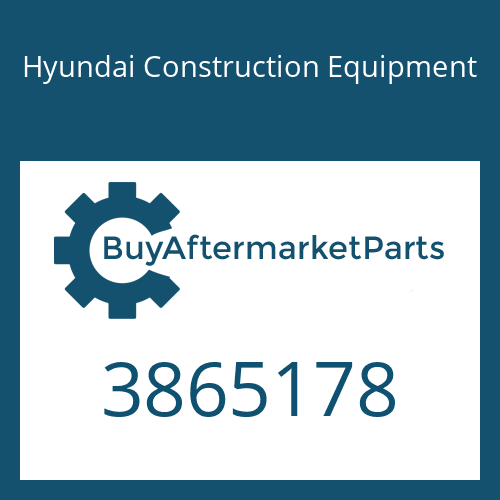 3865178 Hyundai Construction Equipment SCREW