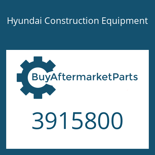 3915800 Hyundai Construction Equipment SEAL