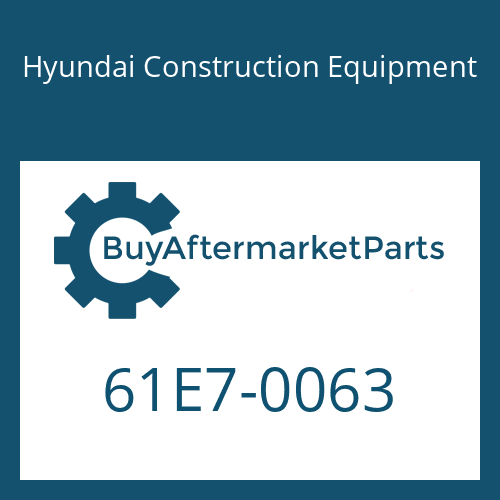 61E7-0063 Hyundai Construction Equipment HOSE ASSY-GREASE