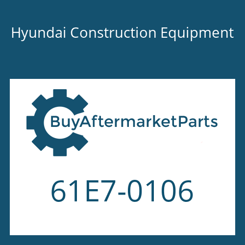 61E7-0106 Hyundai Construction Equipment FITTING