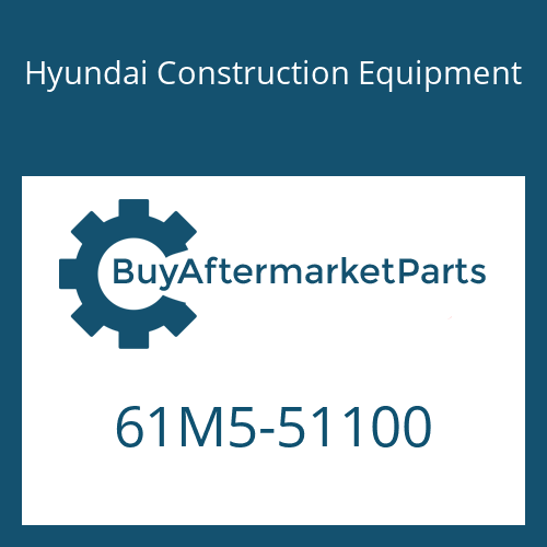 61M5-51100 Hyundai Construction Equipment PLATE