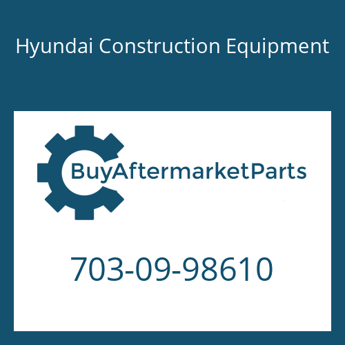 703-09-98610 Hyundai Construction Equipment PLUG