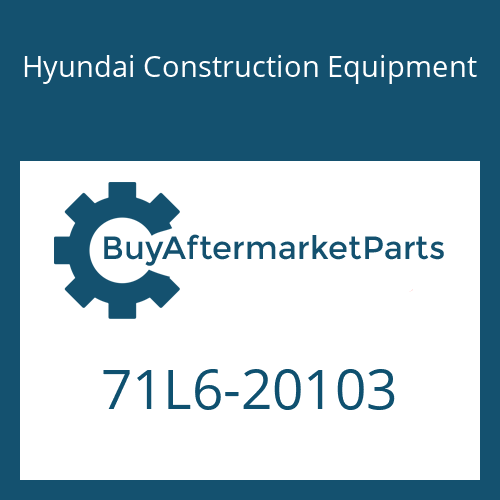 71L6-20103 Hyundai Construction Equipment FENDER-FR RH