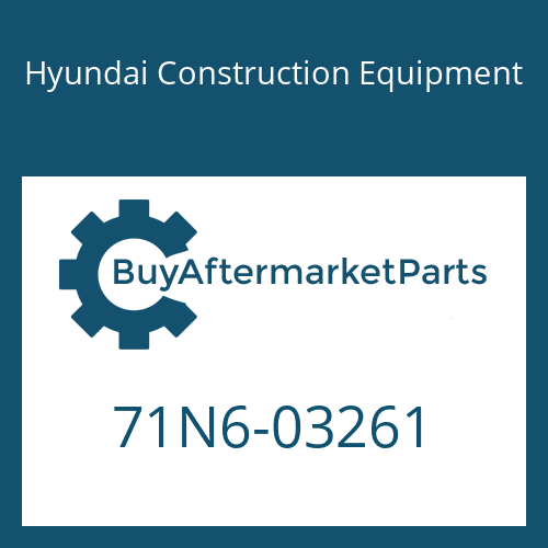 71N6-03261 Hyundai Construction Equipment STRIP-WEATHER