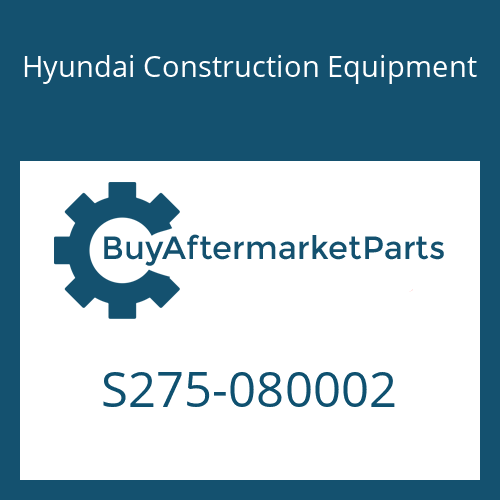 S275-080002 Hyundai Construction Equipment NUT-SELF