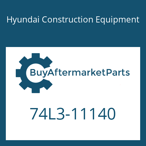 74L3-11140 Hyundai Construction Equipment PLATE