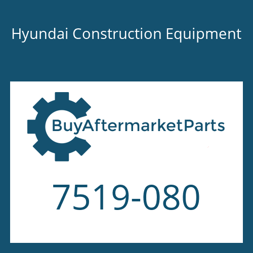 7519-080 Hyundai Construction Equipment HOLDER ASSY2