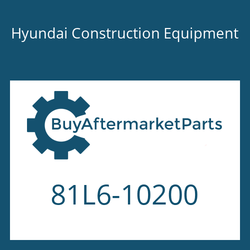 81L6-10200 Hyundai Construction Equipment PUMP ASSY-COOLING