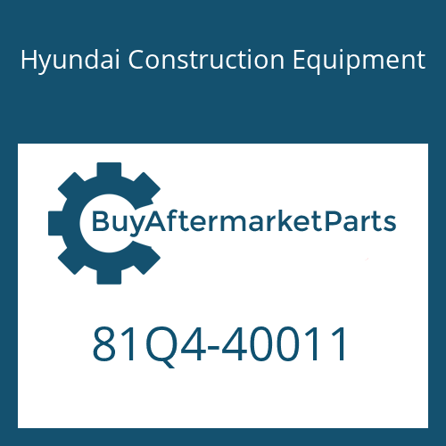81Q4-40011 Hyundai Construction Equipment AXLE ASSY-FRONT
