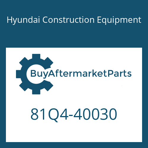81Q4-40030 Hyundai Construction Equipment TRANSMISSION ASSY