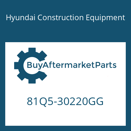 81Q5-30220GG Hyundai Construction Equipment GUARD-TRACK