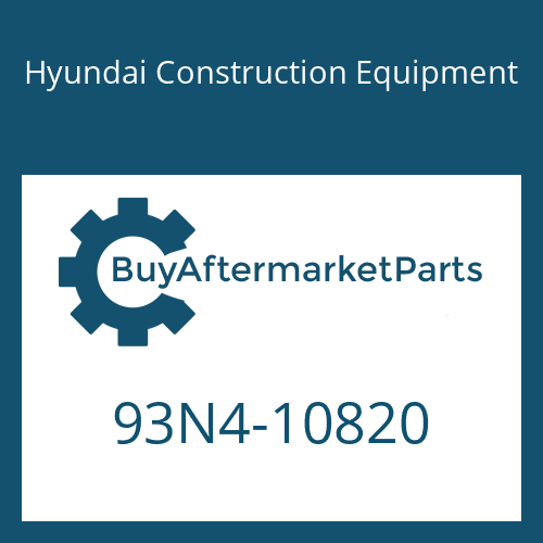 93N4-10820 Hyundai Construction Equipment SERVICE INSTRUCTION