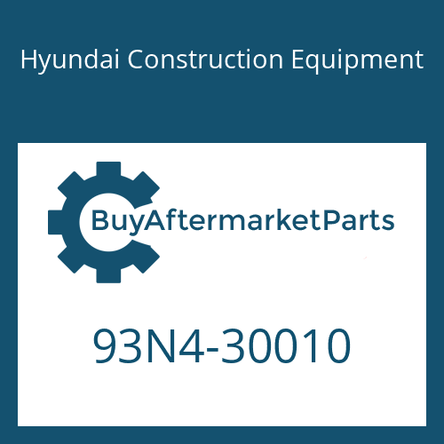 93N4-30010 Hyundai Construction Equipment OPERATORS MANUAL