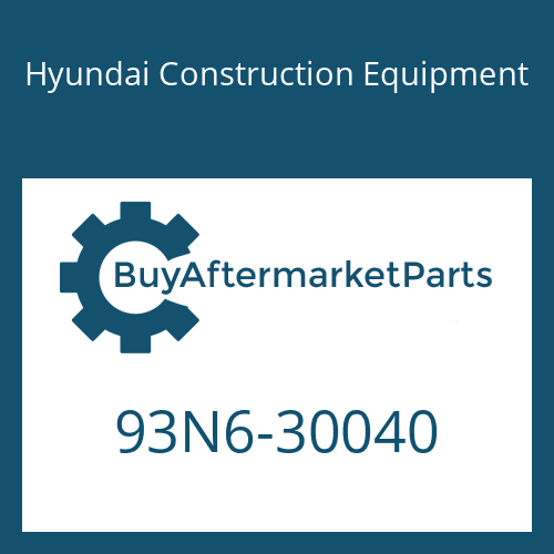 93N6-30040 Hyundai Construction Equipment MANUAL-OPERATOR
